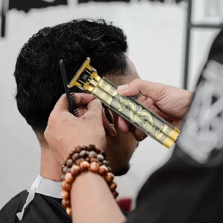 Máquina De Cortar Cabelo Para Barba Masculina Designer Aleatório Elétrico Profissional anjgg